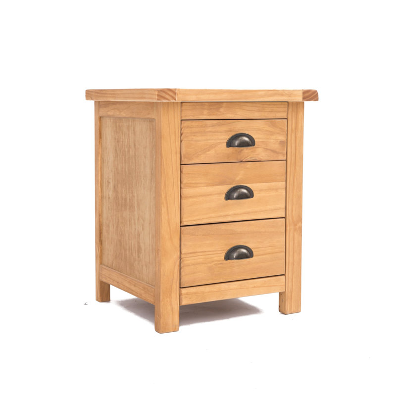 Vincent 45cm W Solid + Manufactured Wood Bedside Table