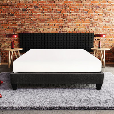 Cadre de lit grand gris foncé, rembourré avec, moderne et simple, ensemble de tête de lit inclus, sommier plateforme, style contemporain, fixation incluse, fabrication simple en bois