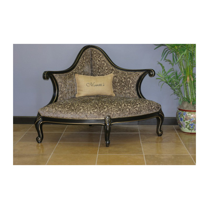 Chenille Upholstered Bench