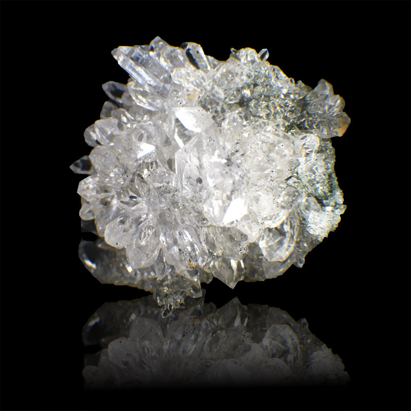 Quartz Cluster With Chlorite Inclusions
