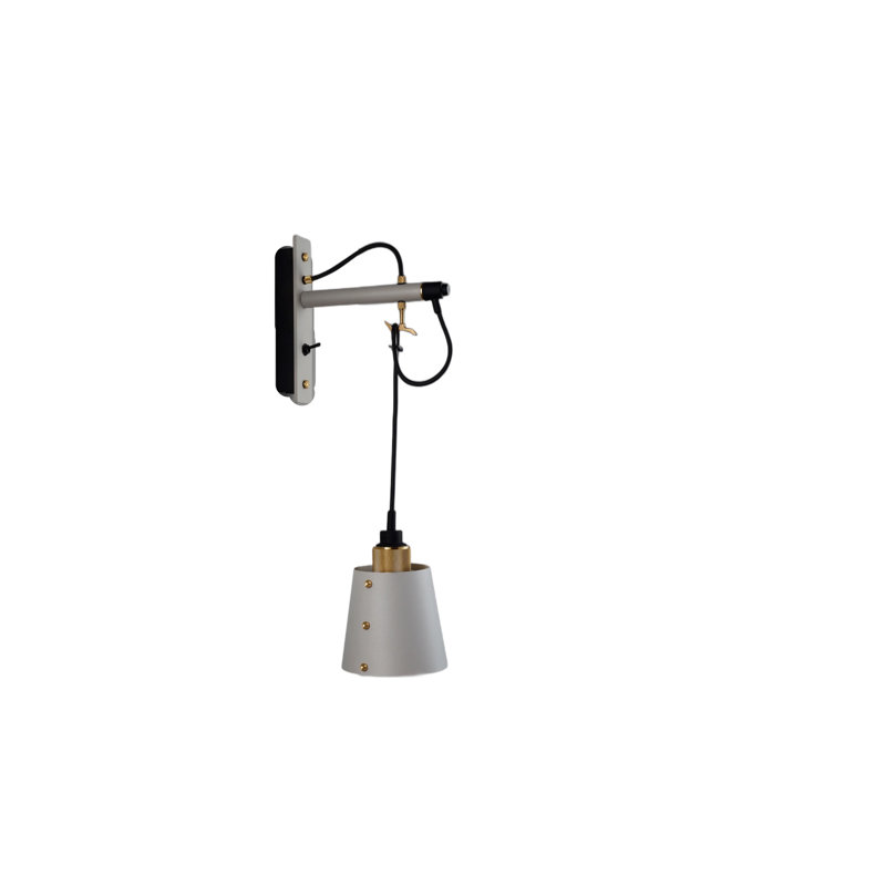 Armed Sconce, 5.1 x 5.5, Stone/Brass