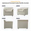 Fauteuil surdimensionné de 97 cm (38 pouces) recouvert de chenille, fauteuil d'appoint idéal pour le salon, la chambre ou un appartement.-63302203