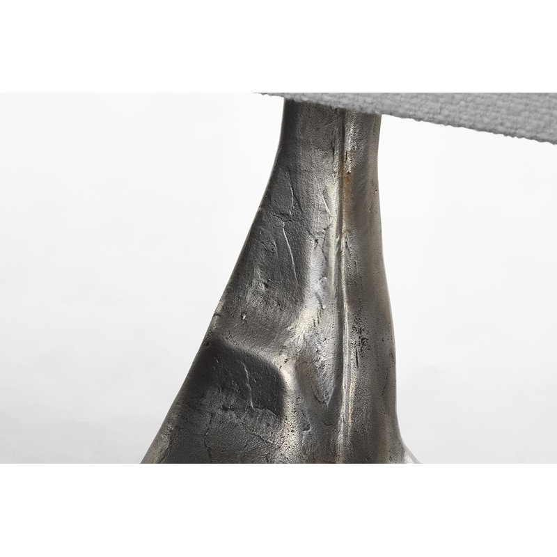 Anne-Marie Barton Terra-Forma 23" Right Table Lamp with Boucle Shade, Gold, Brass