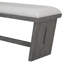 Ensemble de table de salle à manger 6 pièces pour 6, table de cuisine en bois de 60 po et 4 chaises avec banc et base en tréteaux-25564178