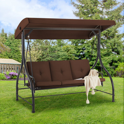 3 Person Porch Swing with Canopy
