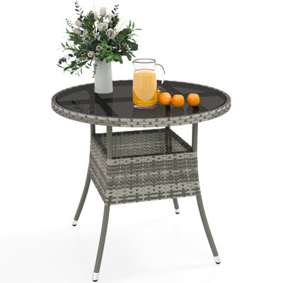 Winston Porter Outdoor Round Patio Table by Winston Porter