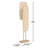 Amud 55" 2 - Light Boho Weaved Bamboo Colum Floor Lamp with Natural Wood Grain Finish