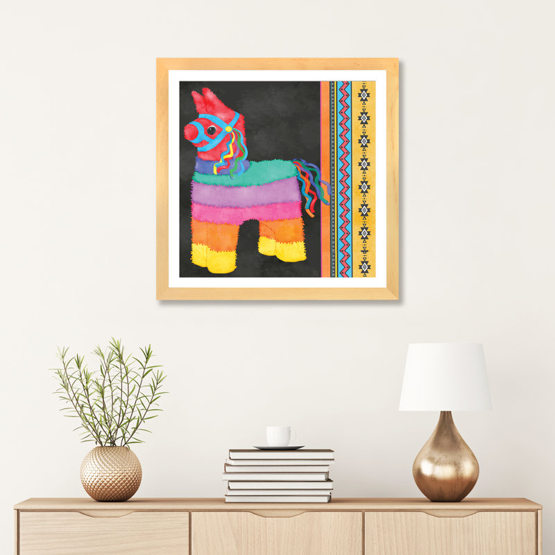 Animals, 16" H x 16" W x 1" D, Natural Wood Framed Fine Art Paper