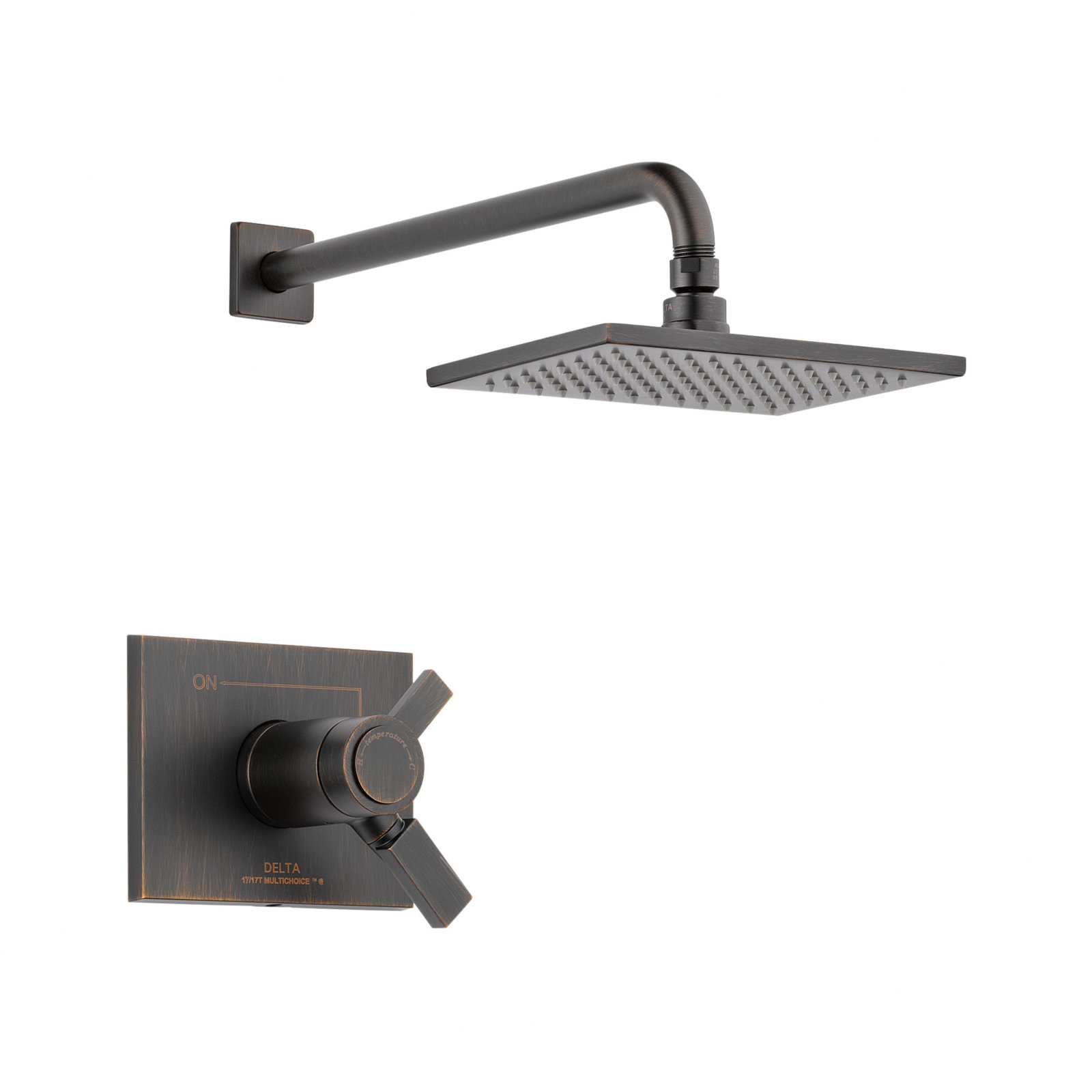 Vero Volume Control Shower Faucet Trim with Lever Handles and TempAssure, Venetian Bronze