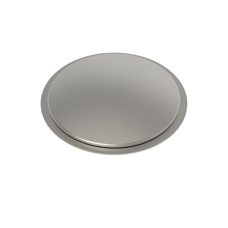 East Linear Faucet Hole Cover, Satin Nickel