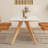 Rectangular rock plate dining table sets-106687011