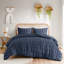 Très grand / très grand - microfibre de literie douce en textile bleu marine