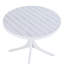Table de salle à manger moderne / ronde en plastique, table de salle à manger intérieure / extérieure