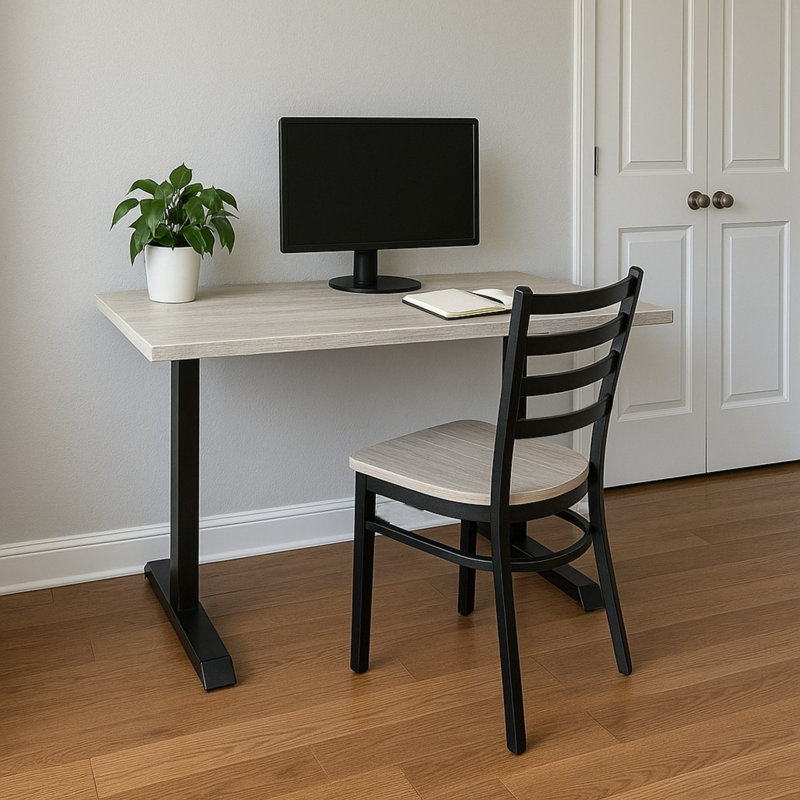 The Coastal Charm Earth & Desk, 29.75" H x 60" W x 30" D