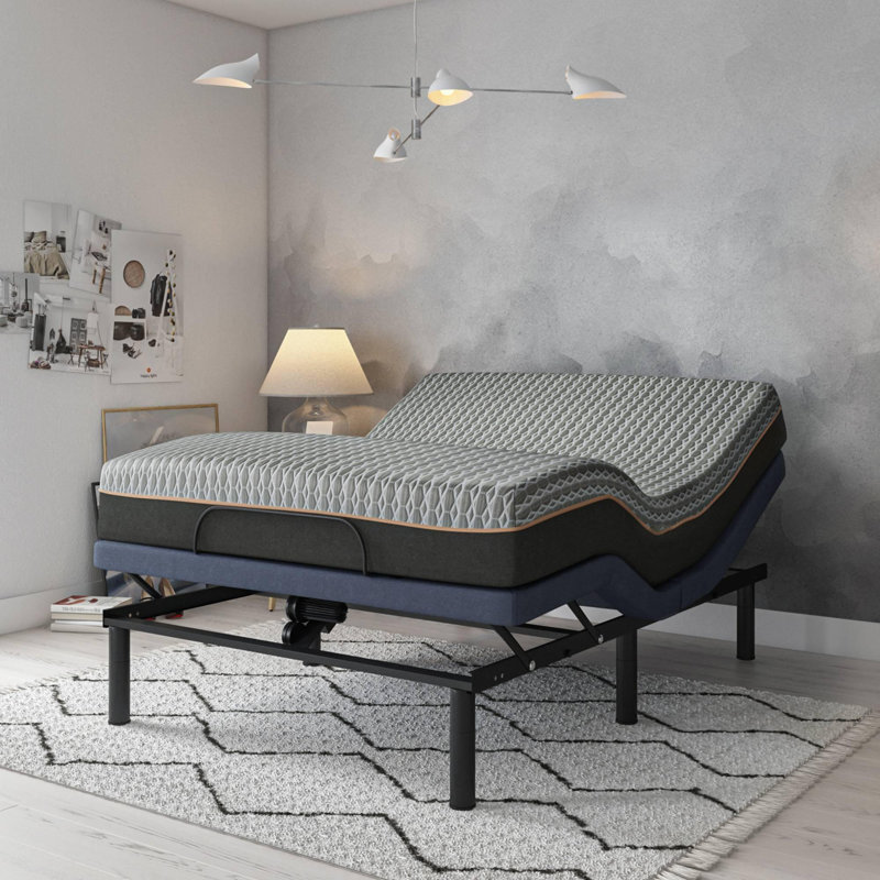 Matelas hybride avec couche de confort à mémoire de forme infusée de cuivre et système de ressorts de soutien, 14", Grand lit
