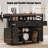 Farmhouse Kitchen Island with Drop Leaf-1548153181