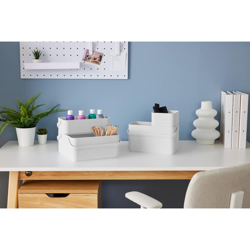 Ensemble de 6 pots de rangement empilables 4,8 L / 5 pte Ezystorage, 5