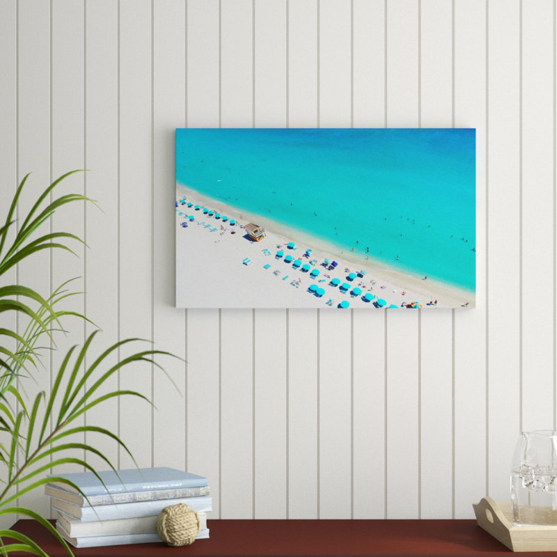 « summer beach days », reproduction de photo sur toile tendue, H 18 po x l 30 po x P 1 po