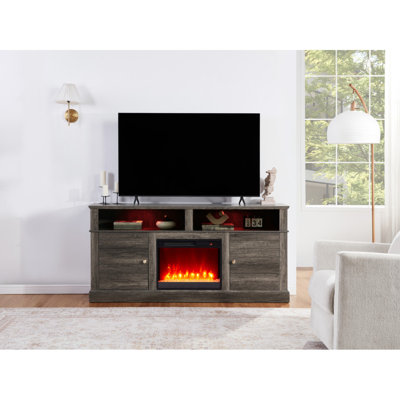 Console avec foyer et chauffage Iris