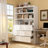 71'' H X 47'' W 9-Drawer White Bookcase With 3-Layer Shelf