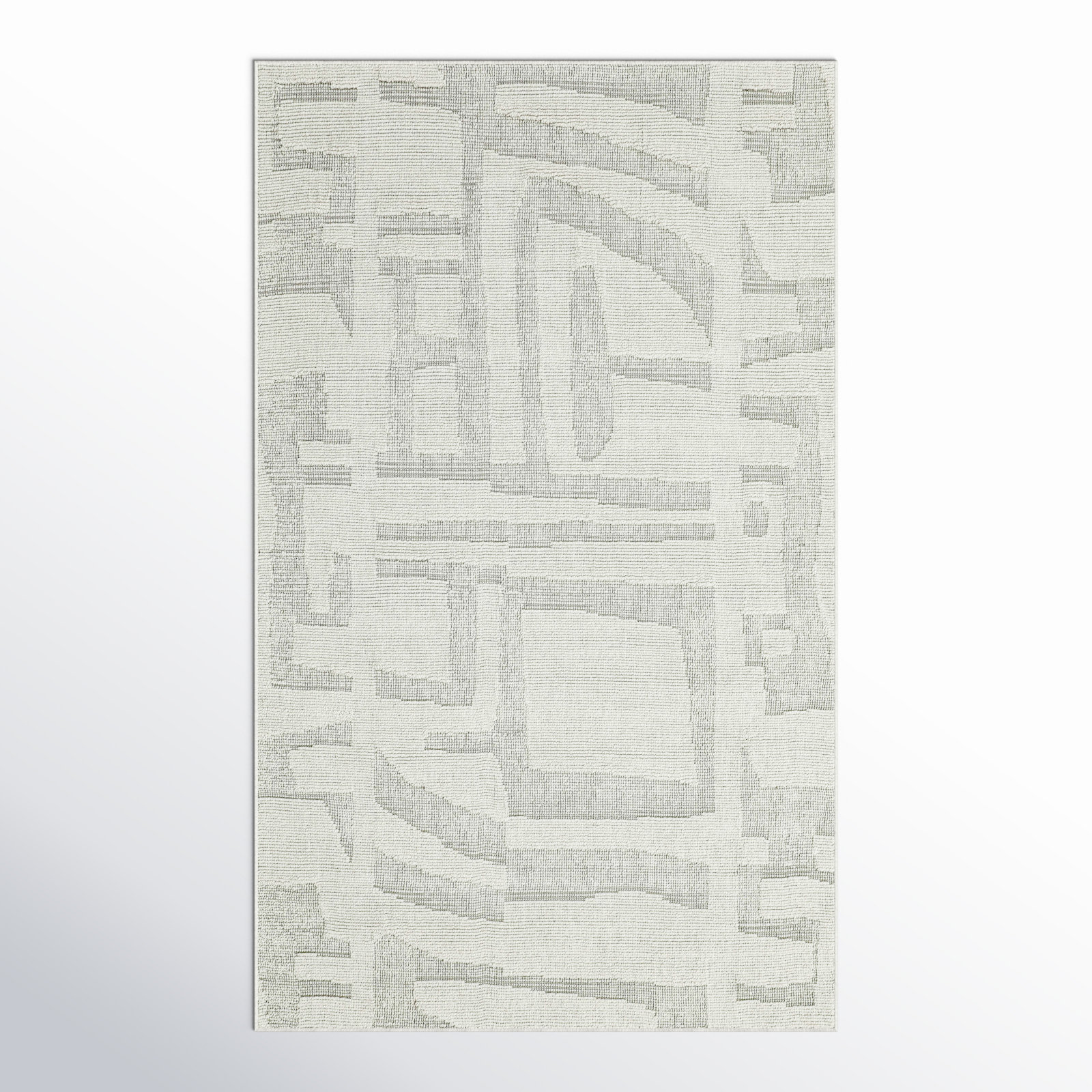 Totman Hand-Tufted Abstract Wool Rug, Rectangle 2' x 3'