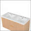 Meuble-lavabo double 47,24 pouces avec comptoir en bois massif, armoire en panneau de fibres à densité moyenne, portes à fermeture en douceur, tiroirs divisés, meuble-lavabo mural moderne-327078746