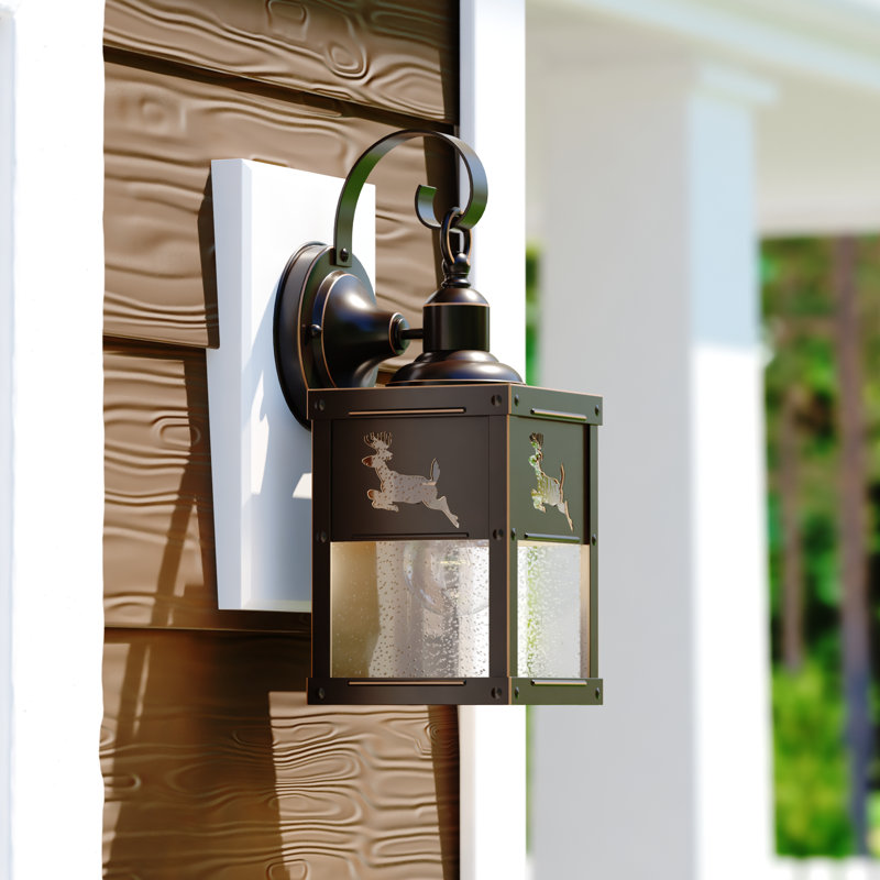 Josefina Burnished Bronze Outdoor Wall Lantern, 5"