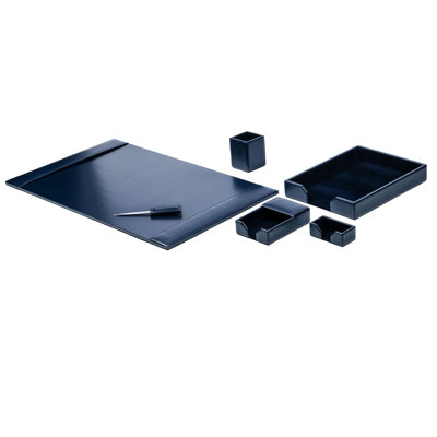 Jovie Leather Desk Organizer Set