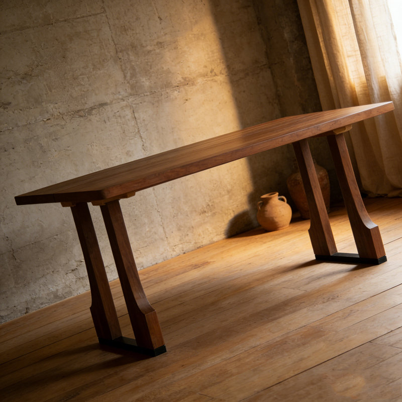 Table de salle à manger 63 ", Noyer
