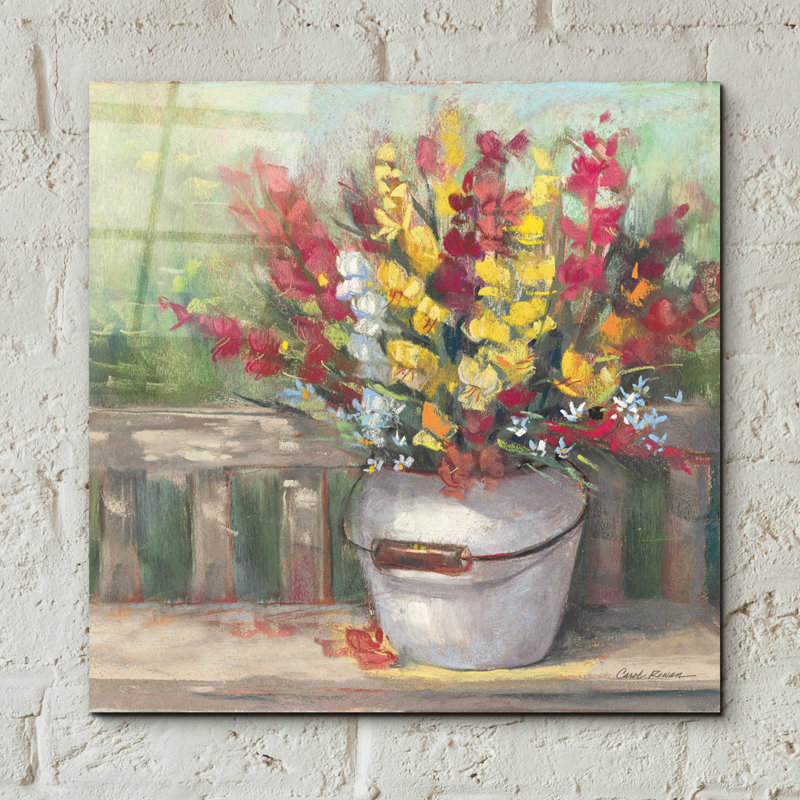 «Snapdragon Bouquet» par Carol Rowan, H 12 po x l 12 po x P 0,13 po