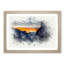 Sunset over Yosemite in Abstract - Picture Frame Graphic Art Print-55724572-55724577