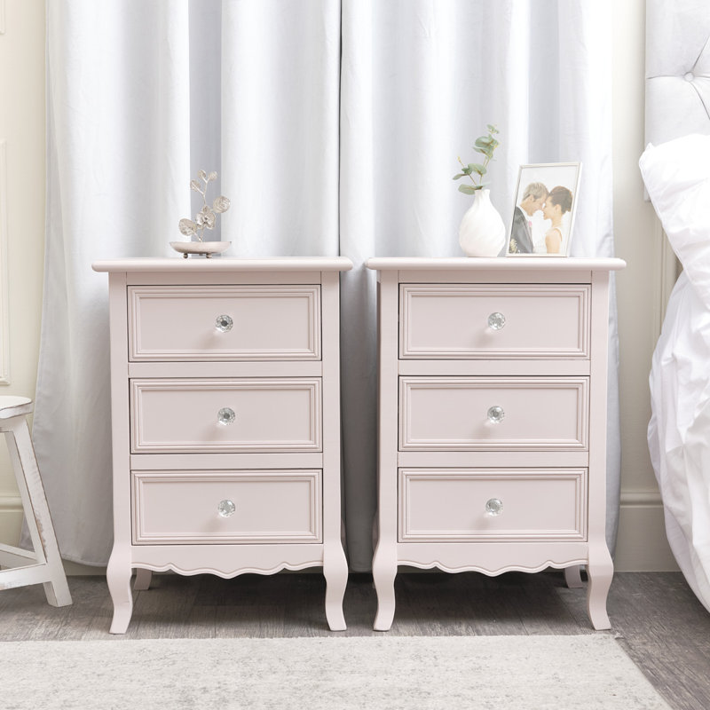 Hilburn 45cm W Manufactured Wood Bedside Table