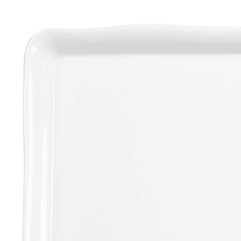 Plateau en mélamine biologique, Blanc, H 1,5 po x l 26 po x P 18 po