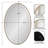 Beaded Oval Bathroom Mirror