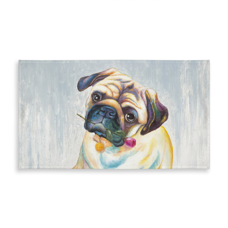 Cute Pug Tablecloth | Indoor/Outdoor Pet Decor | Home Bedroom