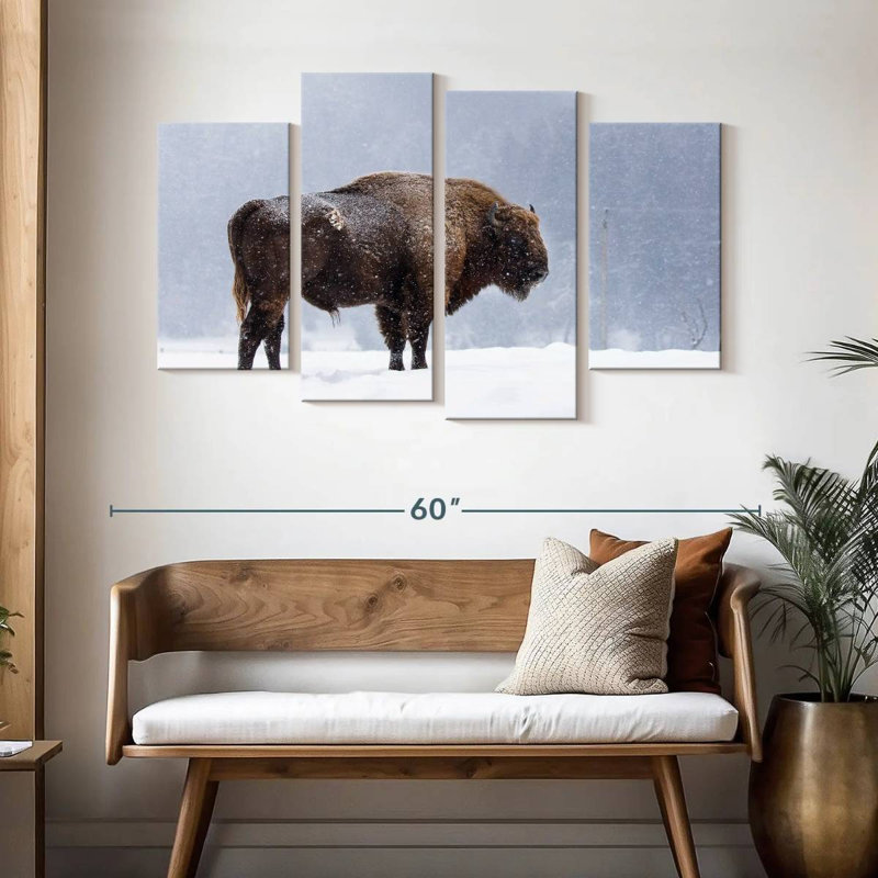 Brampt Romanian Bison, 32" H x 52" W