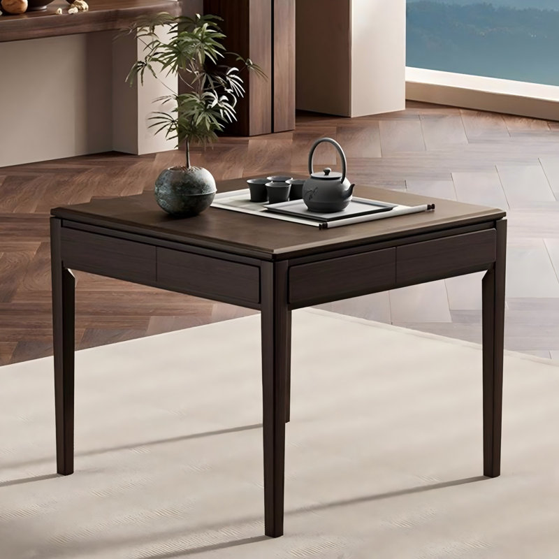 Brown Solid wood Automatic Mahjong Table for Chinese Rules