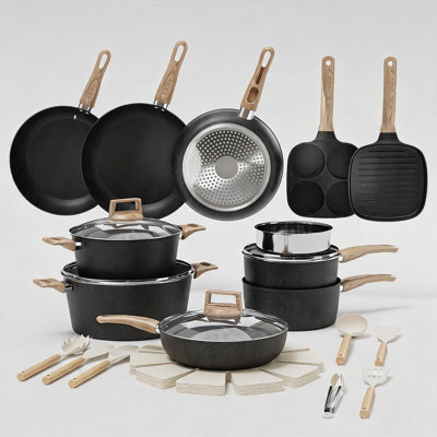 31-Piece Ceramic Non-Stick Cookware Set
