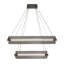 Lustre, 8 lumières, 34 po, laiton vieilli, verre fumé-1480720082