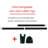 2-in-1 Door Stopper/Door Knob Jammier, Sliding Door Block/Security Bar - Durable & Rugged Latch-46773233