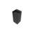 Badeloft Square Stone Resin Freestanding Pedestal Bathroom Sink SB-01-A-MBLK in Matte Black-71525542