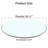 18.11 inch,Tempered glass table top