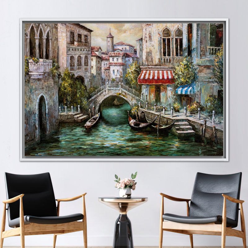 Print on Canvas, White Floater Framed, 80 cm H x 110 cm W
