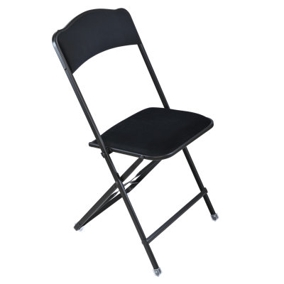 Fauteuil pliant de style Fritz avec sièges rembourrés en velours