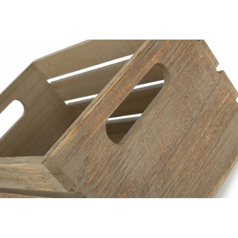 Schulen Solid Wood Storage Bin, 16cm H x 28cm W x 19cm D