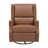 Jillean Upholstered Wingback Manual Rocking Glider Recliner Chair with 360° Swivel-1531251135
