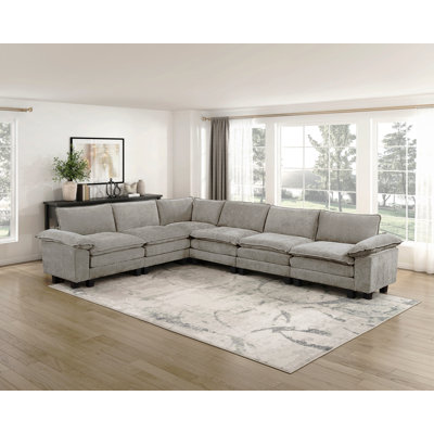 Ensemble de canapé modulaire 6 pièces Modern Contemporary