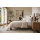 RORY - FLAX / MIDNIGHT - K DUVET