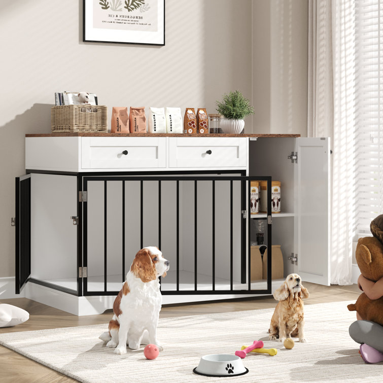 Tucker Murphy Pet™ 47.24”W Big Furniture Style Wooden Dog Crate