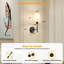 Ensemble de deux appliques murales rechargeables sans fil à piles avec télécommande, avec 5 ampoules à intensité variable détachables-522399107-523293573